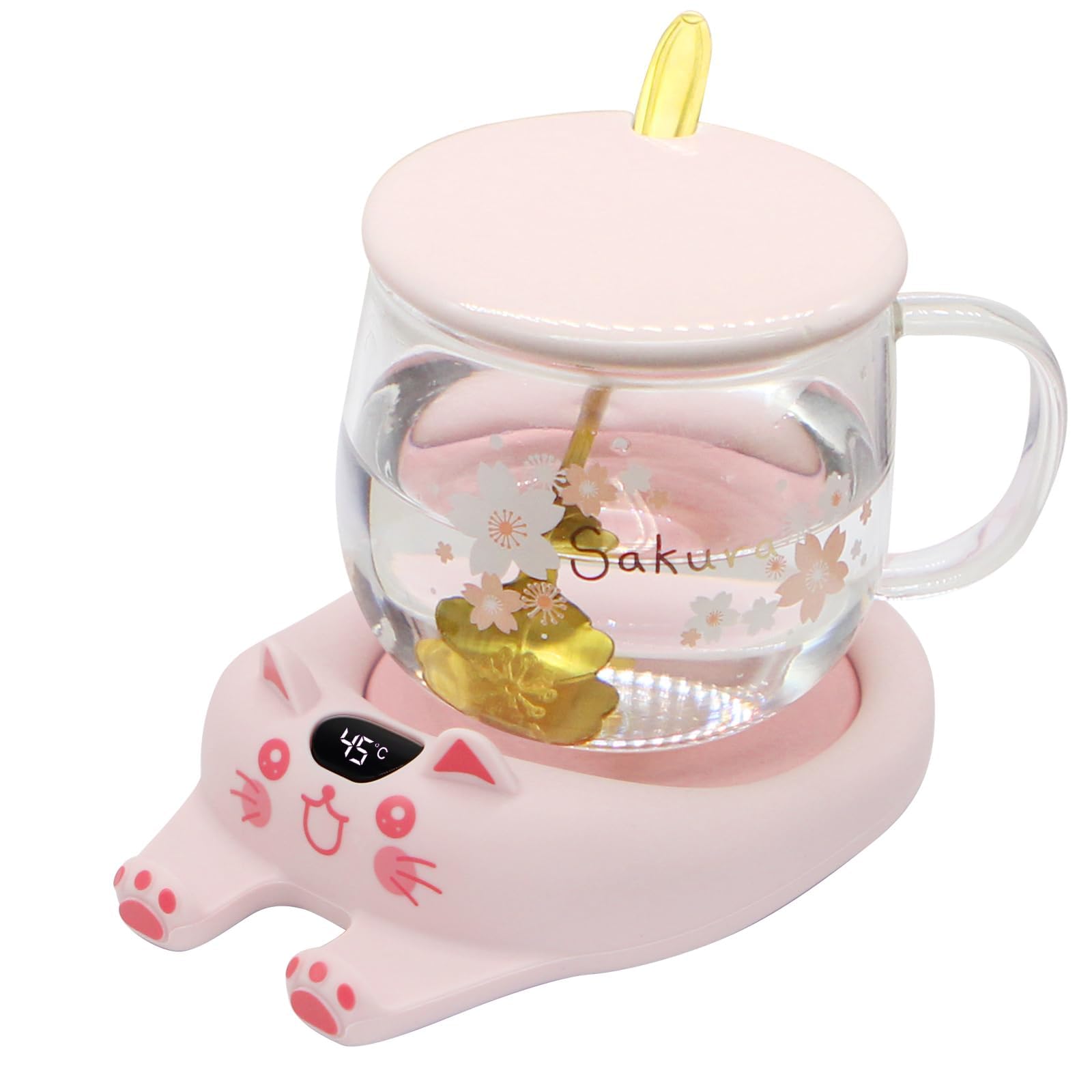 Mug Warmer,Coffee Warmer for Desk Candle Warmer Auto Shut Off,Coffee Cup Warmer with 3 Temp Settings,Electric Beverage Warmer Plate for Coffee,Tea,Water Milk and Cocoa
