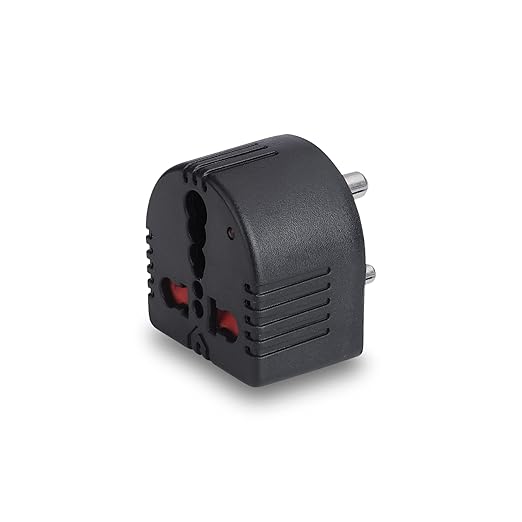 Mx 3 Pin Universal Conversion Plug, with Child Safety Shutter, with Indicator - Converts 5 Amps to 15 Amps (MX 1359-1)