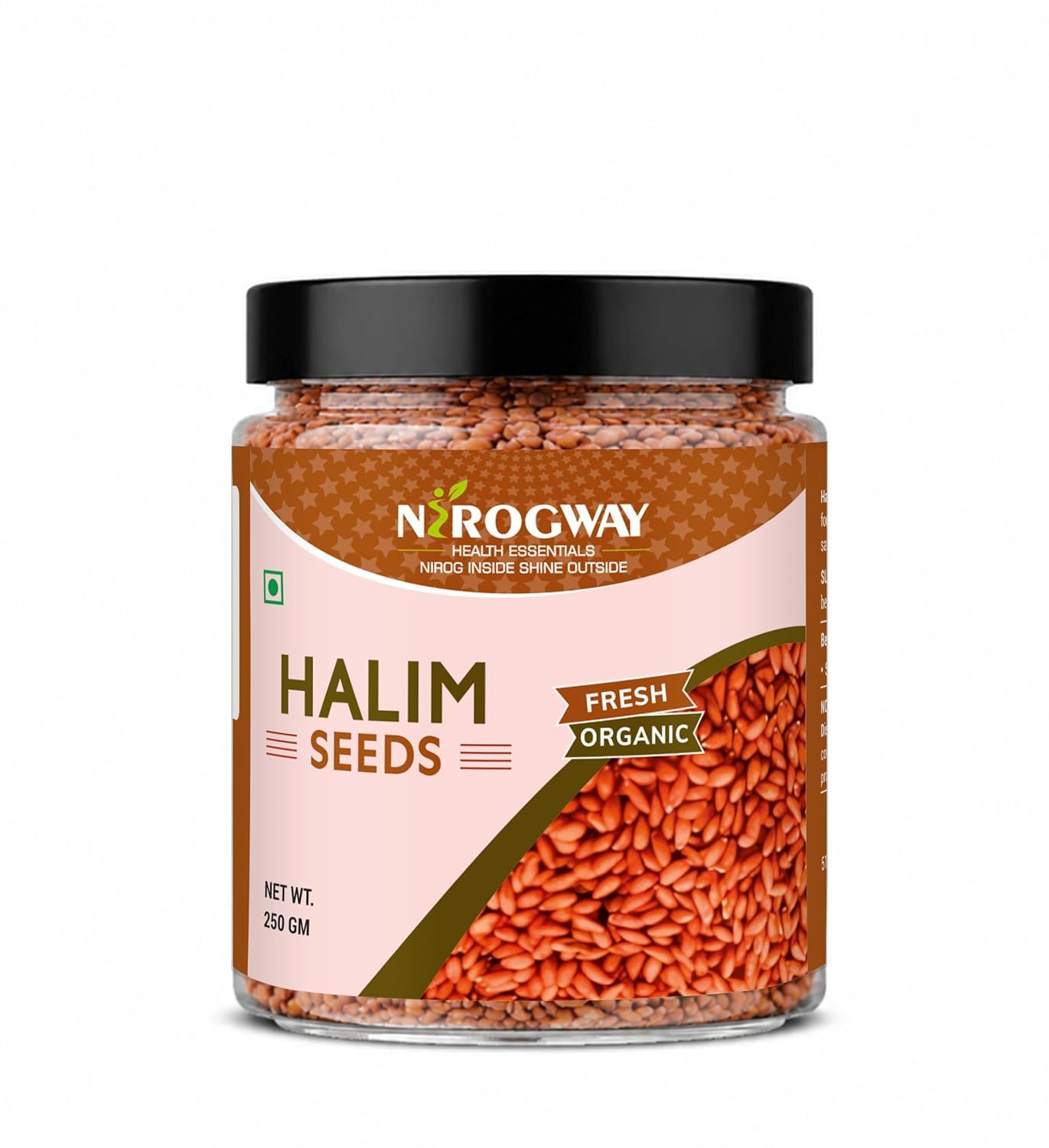 NIROGWAY Organic Halim Seeds (Garden Cress Seeds/Aliv Seeds) | Fresh & Pure | 250g | Rich in Iron, Calcium & Protein | Superfood for Hair, Immunity & Weight Management | Resealable Jar (Pack of 1)-image-40