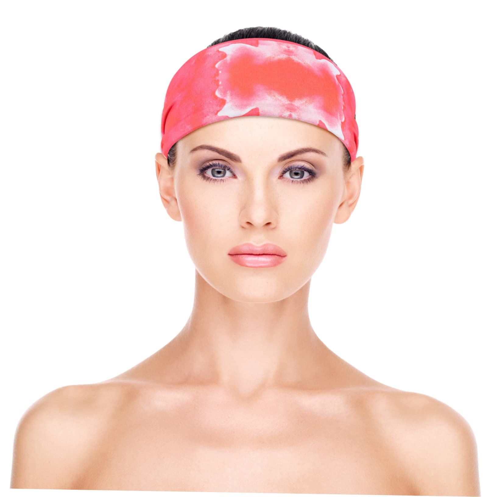 GALPADA Fascia sportiva Tie Dye elastici scrunchies fasce per il sudore da donna fasce antisudore Yoga fascia per professionale forniture di per poliestere