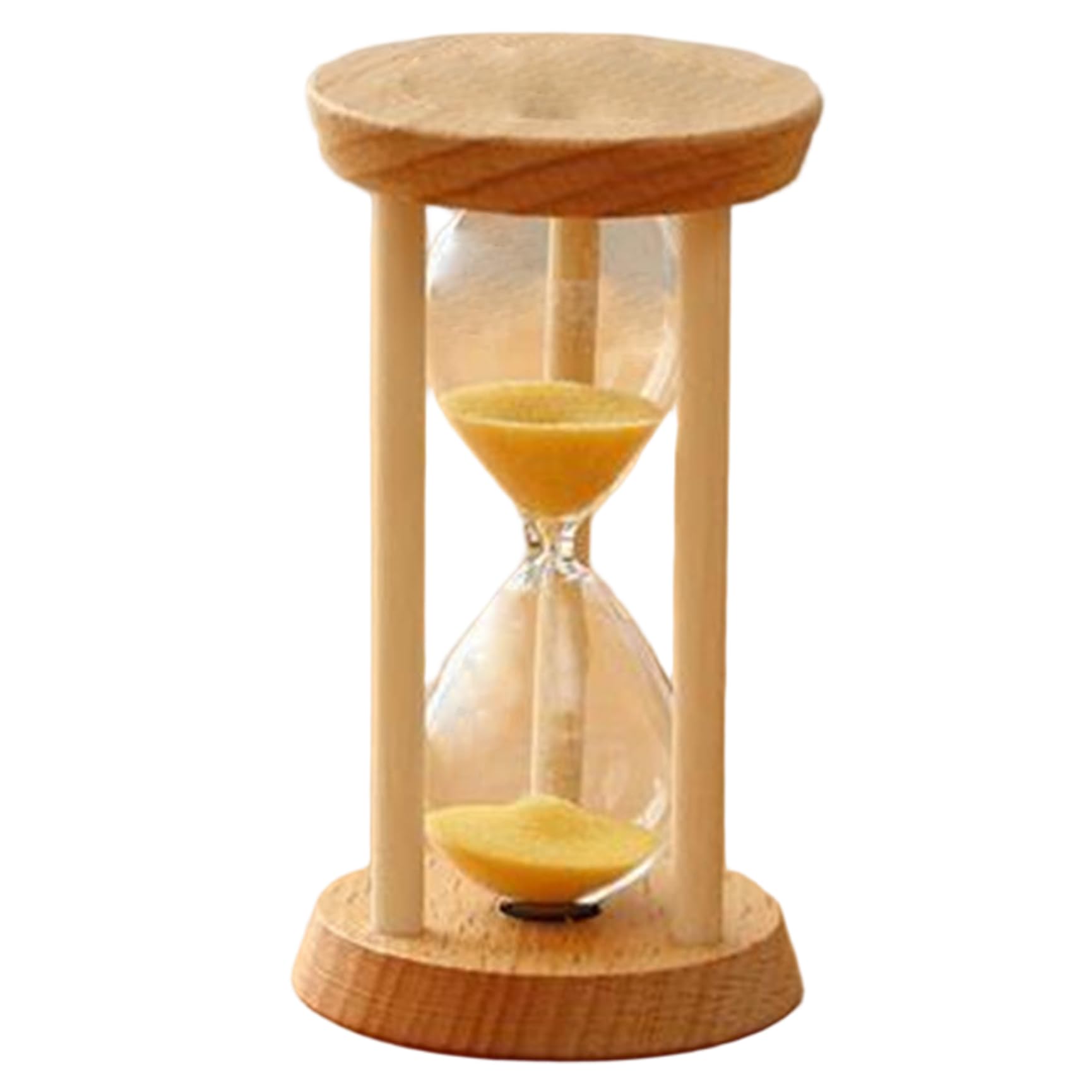 5 Minute Sand Timer, Wooden Hourglass Timer, Decorative Sand Clock for Kitchen, Restaurant, Office, Classroom