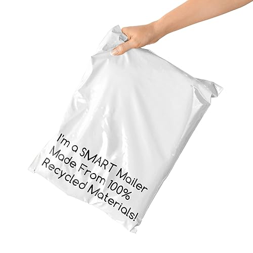 100 Count, 10x13 inch 100% Recycled Poly Mailers Eco Friendly