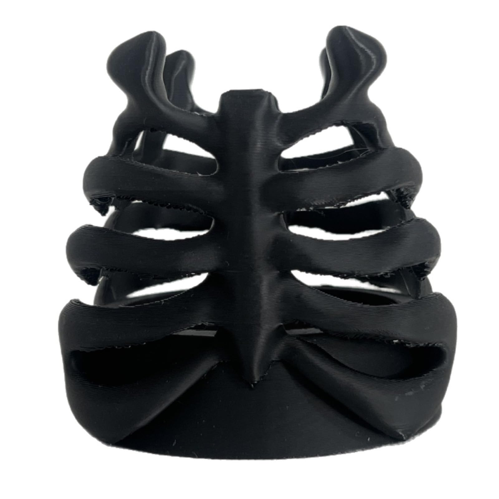 Glifora Skeleton Ribcage Bone Pen Holder - 3D Printed Pencil Cup, Gothic Desk Organiser for Pens, Pencils and Makeup Brushes