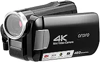 AC2 4K Câmera de Vídeo Digital Filmadora DV Gravador 48MP 30X Zoom Digital IR Visão Noturna 3.0 Polegada IPS Touchscreen com Bateria Controle Remoto Bolsa de Transporte