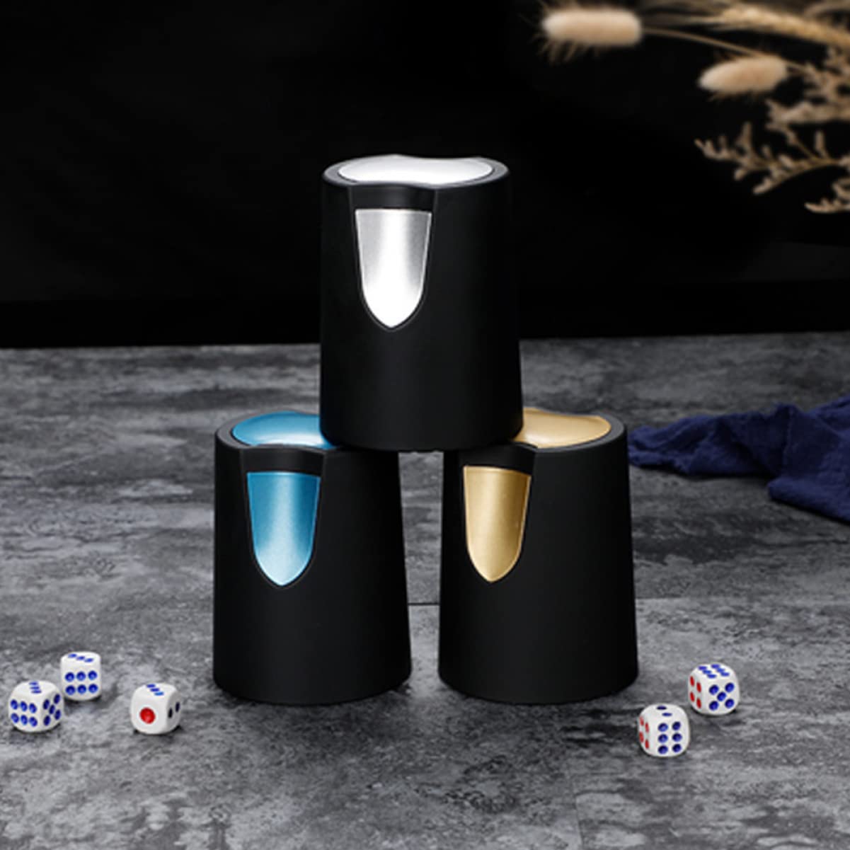 ifundom Dice Cup Clock Bar Dice Container Przenośny Kubek Do Gry W Kości Do Gier Ktv Praktyczne Akcesoria Do Gier