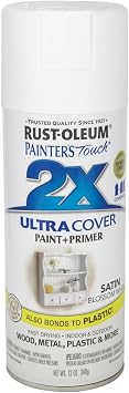 Rust-Oleum Painters Touch Ultra Cover Satin Blossom White Spray Paint 12 oz.