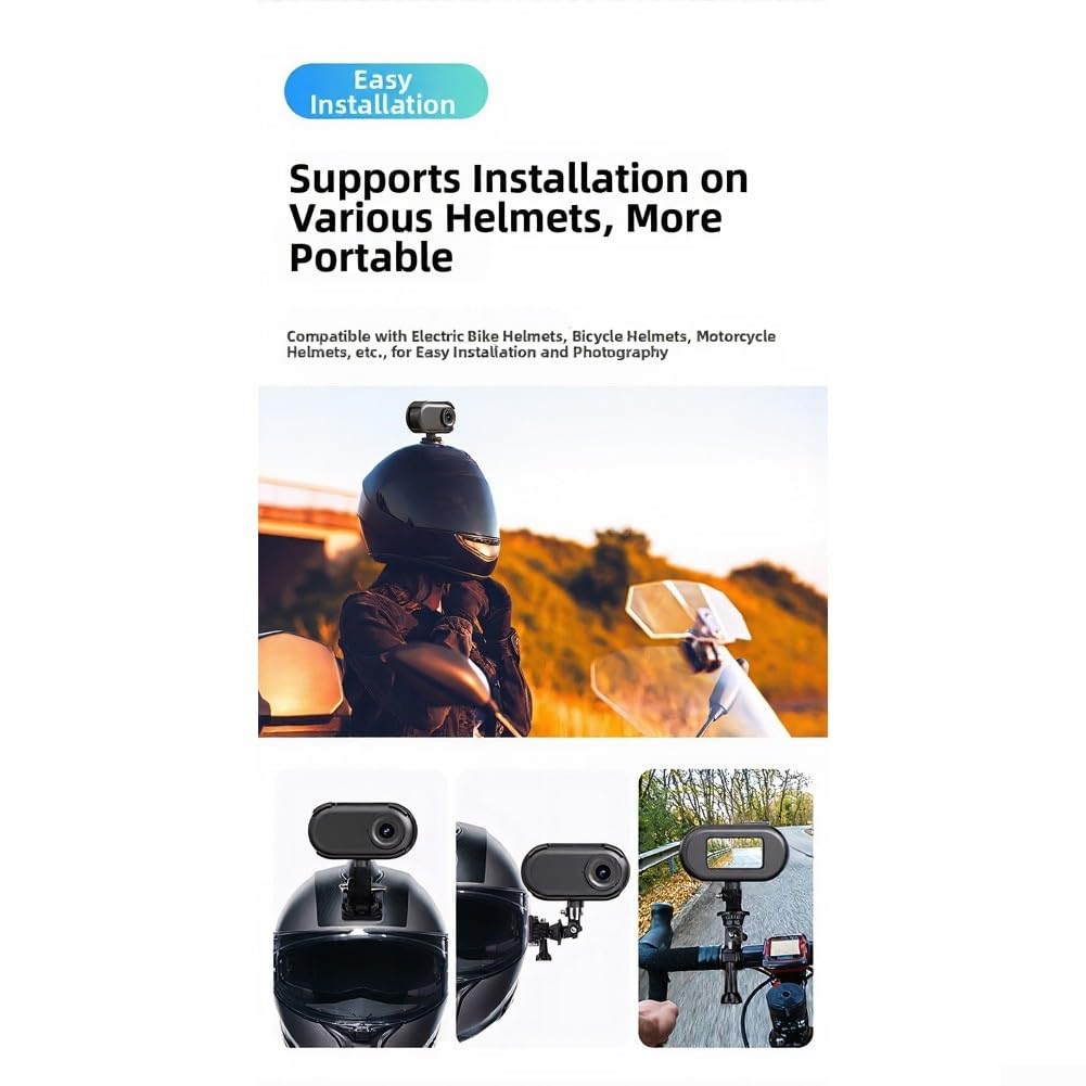 1080P per mini Action Cam Portatile Vivavoce 1080P per Mini Action (Bianco) | Full HD 1080P, registrazione a mani libere, design a forma di pollice, materiale ABS, compagno di viaggio