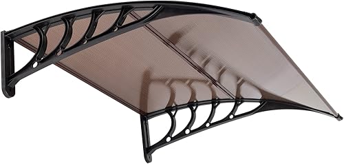Miniatura 4 de Ochine Toldo de ventana para puerta de lluvia, patio, puerta delantera, cubierta de policarbonato para puerta delantera, protección contra la lluvia