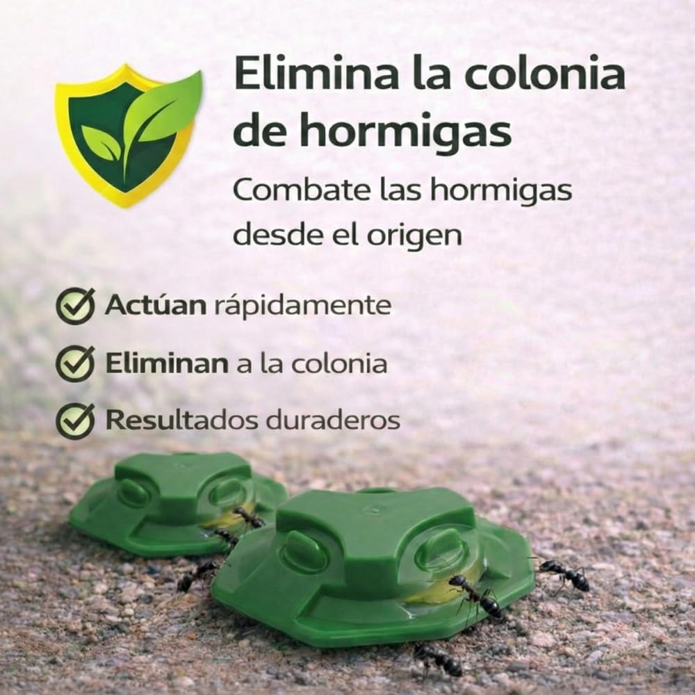 Remi Hogar Defens Gel Hormigas | Pack 4 Trampas Insecticida Hormigas | Cebo Insecticida Listo para Usar | Elimina Hormigas y el Hormiguero | Uso Interior y Exterior | Alta eficacia | Listo para Usar — view 5