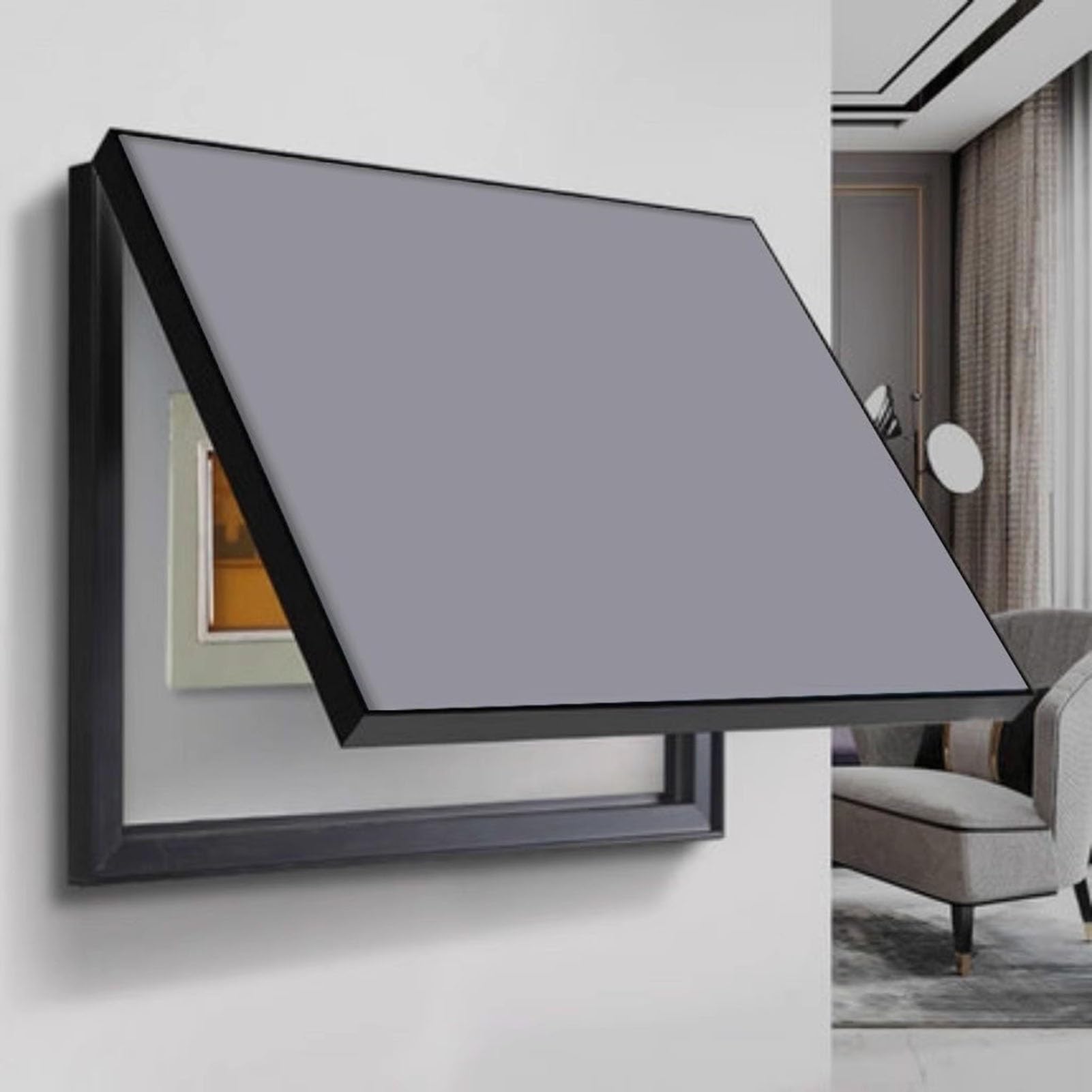 Couvercle de boîte à fusibles gris 50x40 cm pour panneau électrique intérieur