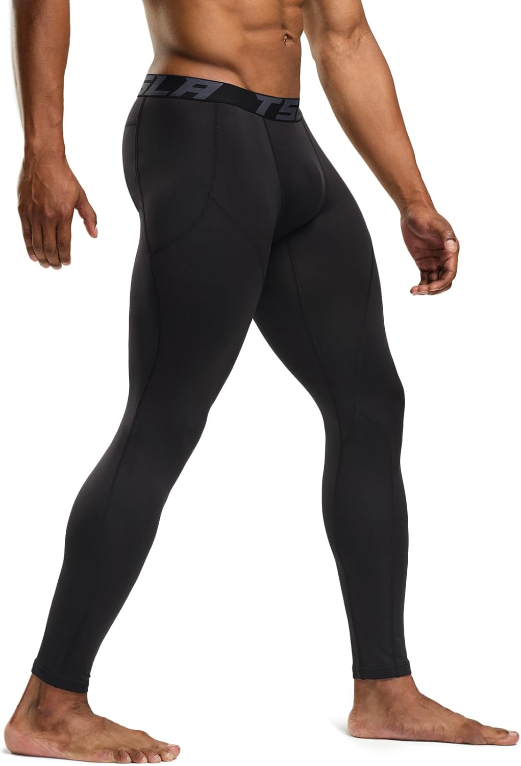 TSLA Men's Thermal Compression Pants, Athletic Sports Leggings & Running Tights, Wintergear Base Layer Bottoms - Image 9
