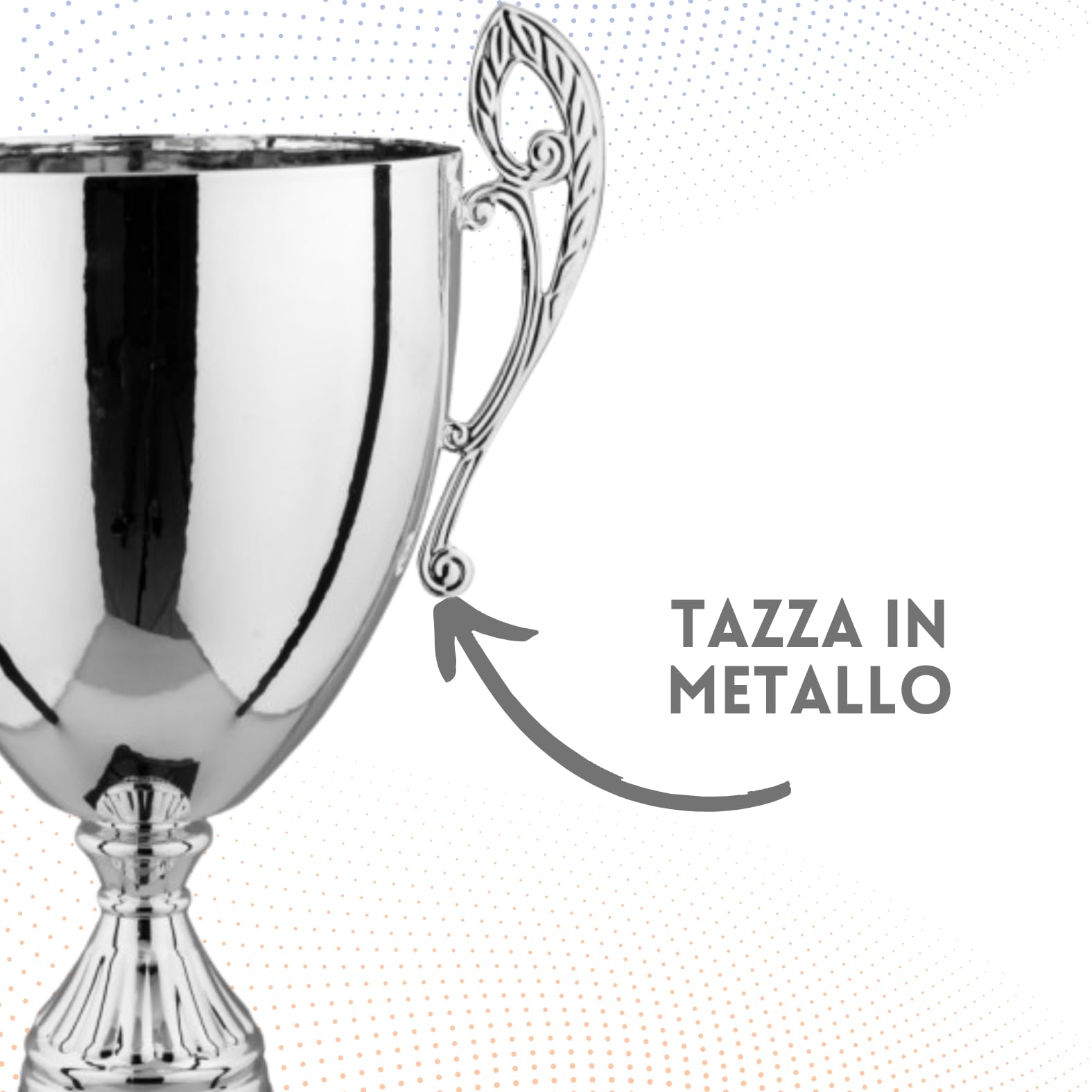 Coppa Trofeo Premiazioni Personalizzate Grandi Calcio, Fantacalcio, Tennis, Padel, Basket, Volley Premiazioni Sportive Eventi Riconoscimenti con Targhetta cod 3.209