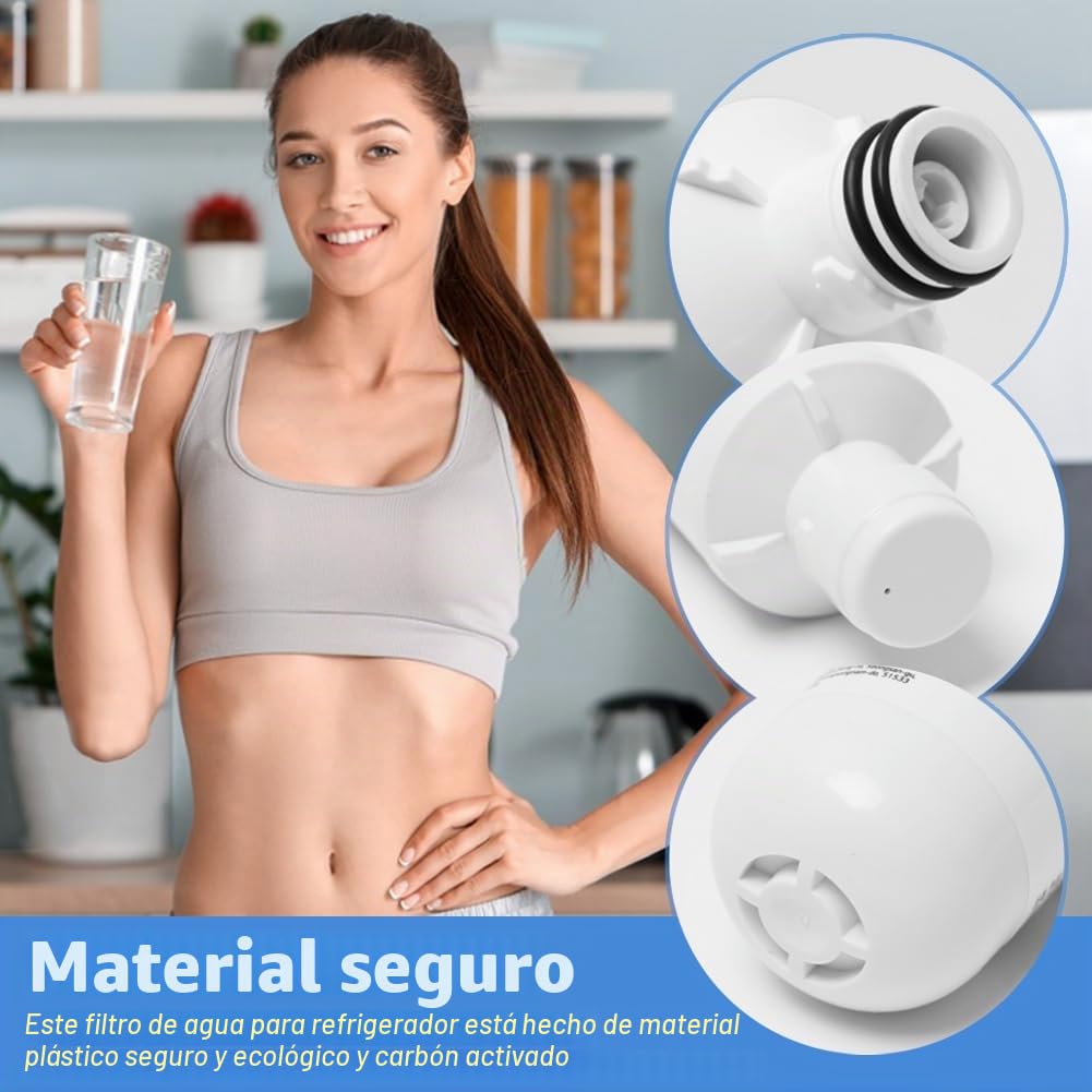 Filtro de agua para refrigerador, filtro de agua universal para refrigerador externo, filtro de agua para refrigerador LT1000P, filtro de eliminación de agua doméstico, blanco, para Kenmore9980 (3