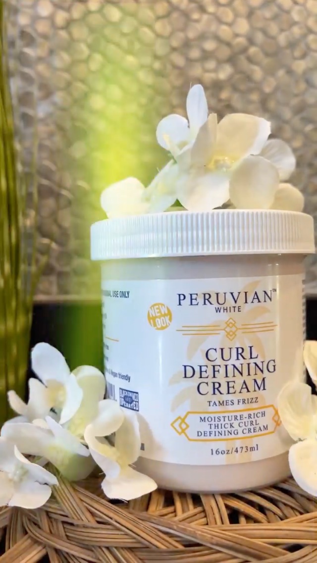Amazon.com: Peruvian white Curl Defining Cream Tames Frizz