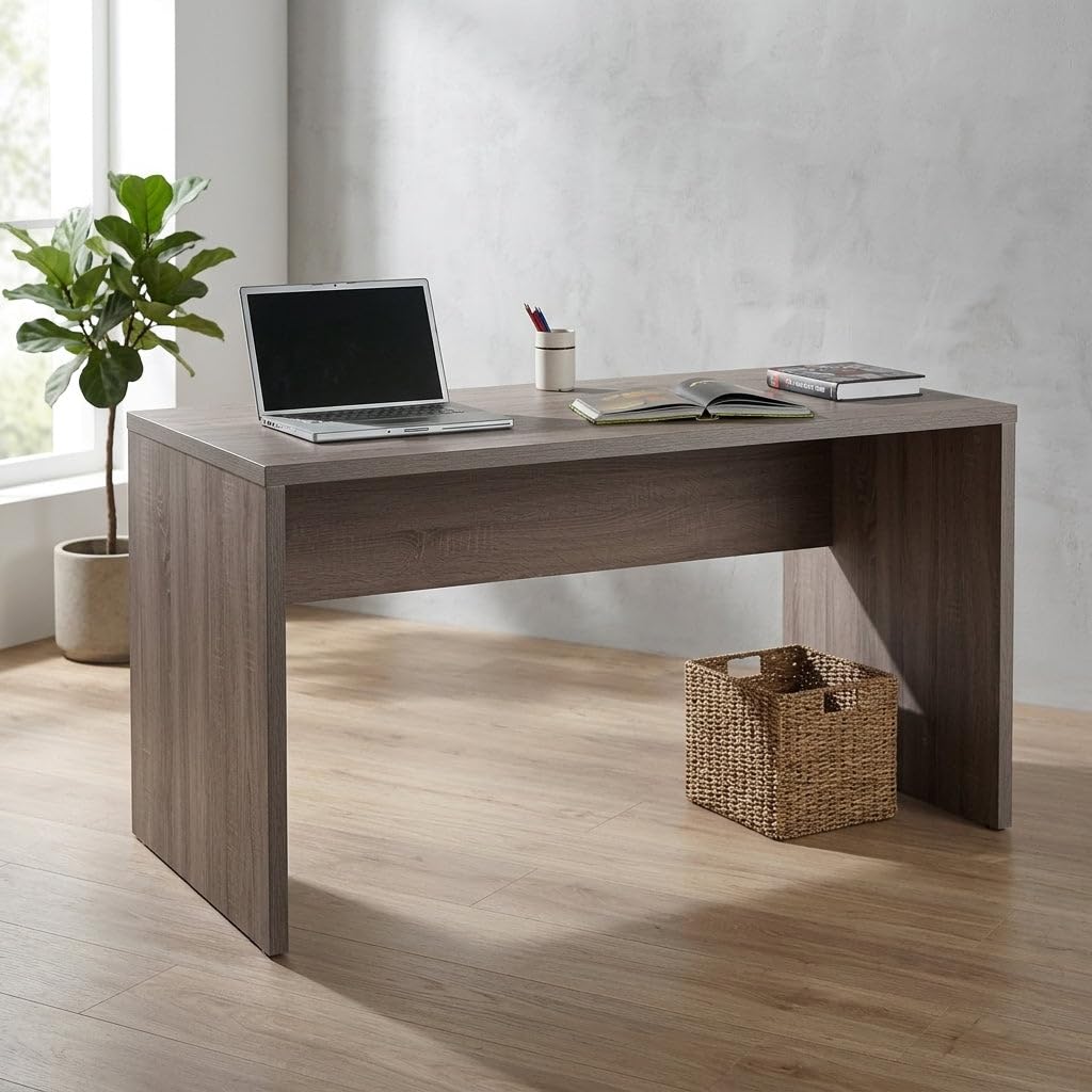 HEMAX Scrivania da Ufficio e Studio in Legno Truciolare – K51104 | Spessore 30/16mm, Tavolo da Lavoro per Computer e Postazione PC, Design Moderno per Camera da Letto e Smart Working