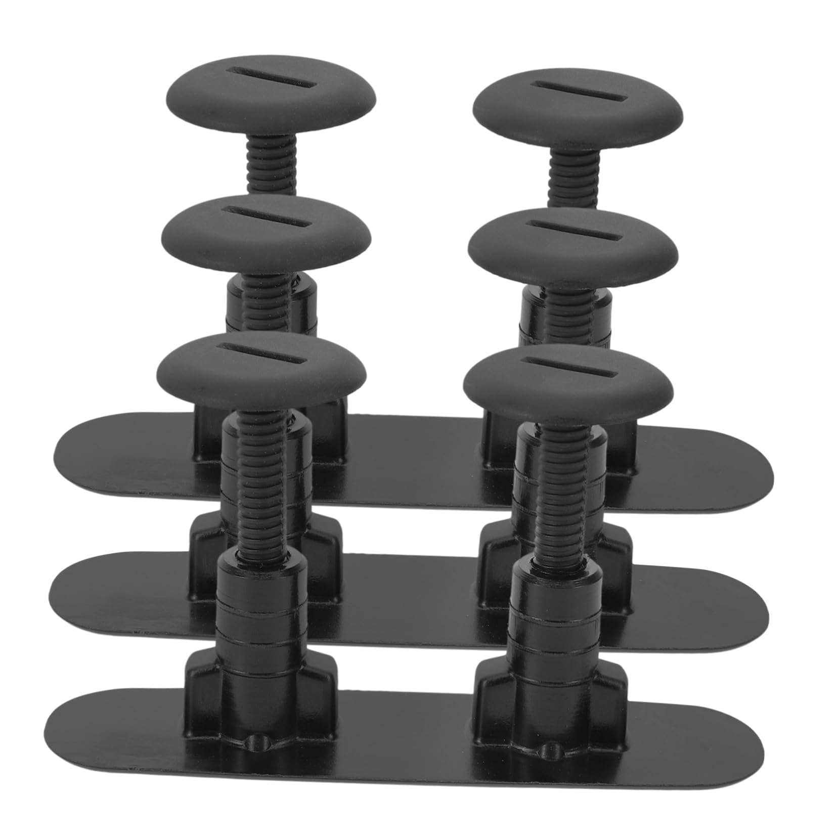 Set di Viti Nere in Mylon per Tavola da Paddle, Accessori per Surf con Chiave in Plastica, Kit Completo per Fissaggio Base e Timone, per Sport Acquatici