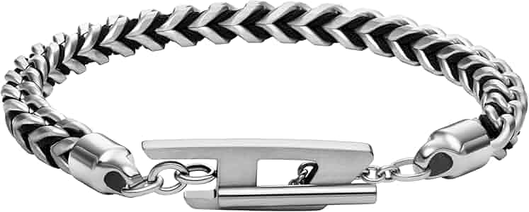 Amazon.com: Diesel Men's Stainless Steel Woven Chain