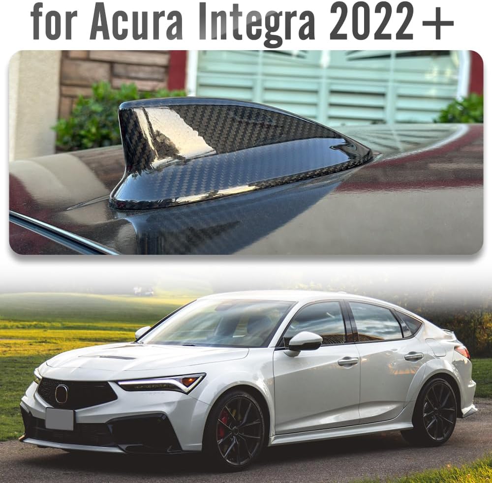 Genuine Carbon Fiber Shark Antenna Cover for Integra A-Spec w/Technology DE4 Type S DE5 2022 2023 2024,for Integra Roof Aerial Base Decorative Cap