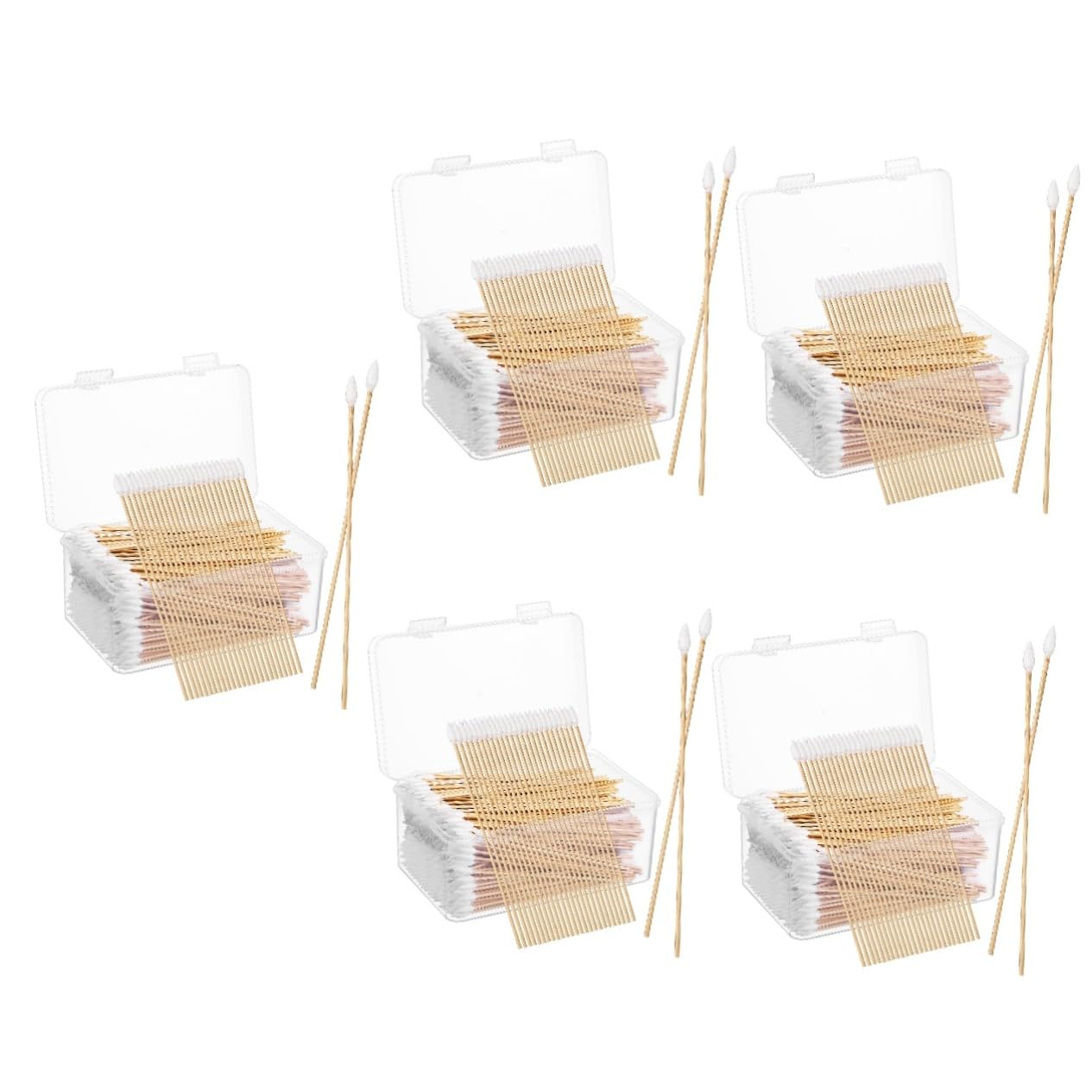 Ipetboom 2500piezas Bastoncillos De Algodón Precisión Para Maquillaje Limpieza De Auriculares y Electrónica Punta Fina y Herramientas Multiusos Para Desmaquillado y Detalles De