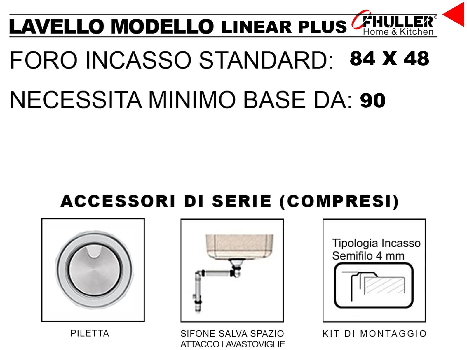 APELL Lavello Incasso - Spazzolato