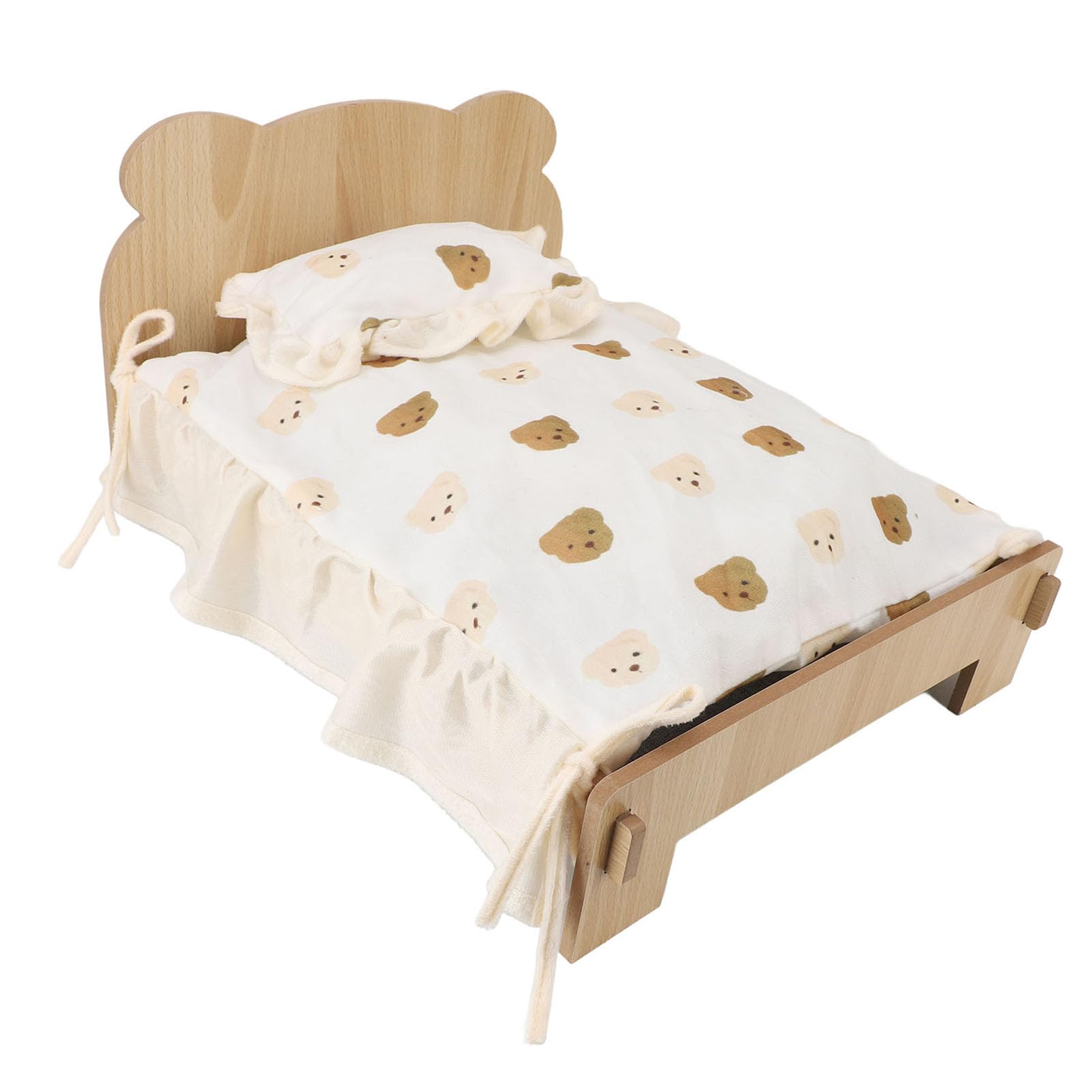 Acouto Struttura per Letto a Castello per Cani Letto a Castello per Cani Grande con Struttura in Legno, Lettino Rialzato per e Gatti, Cuscino Rimovibile e Fodera per il Massimo Comfort
