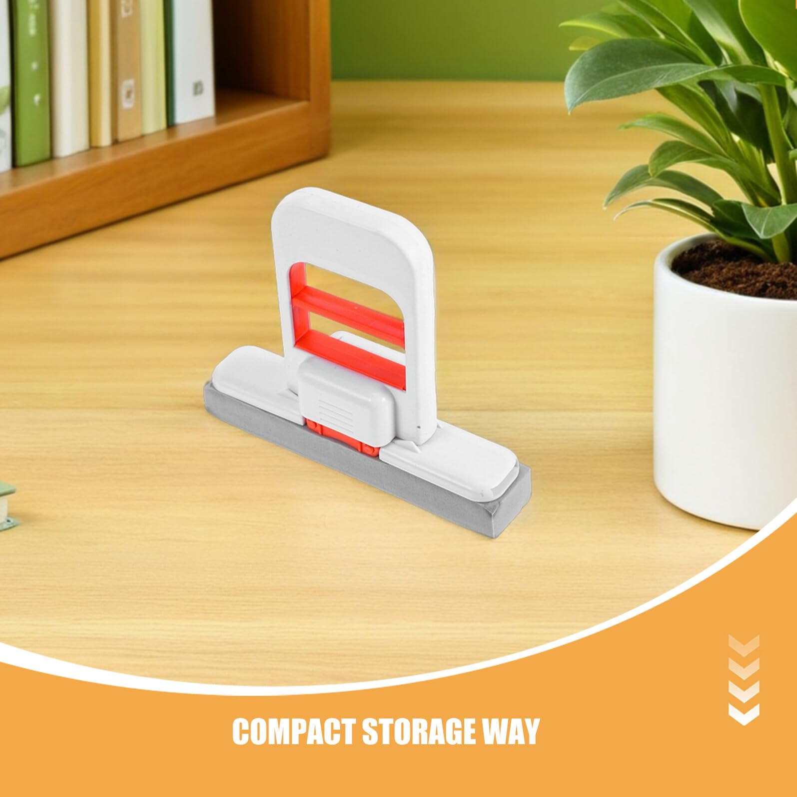TOYANDONA Mini Trapeador Plegable Portátil Autoapretable con Esponja para Limpieza Húmeda y Seca, Tamaño Pequeño, 3 Unidades con 9 Recambios, Adecuado para Cocina, Baño y Escritorio