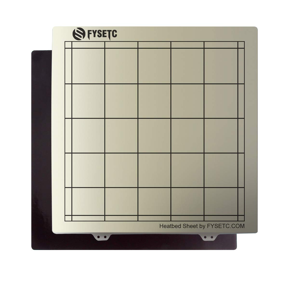 BCZAMD Platformy do druku 3D, 310 x 310 mm, blacha stalowa sprężynowa z fabrycznie zainstalowaną, jednostronną gładką płytą montażową PEI + naklejka magnetyczna z mocno przylegającą stroną R¨¹r LK1