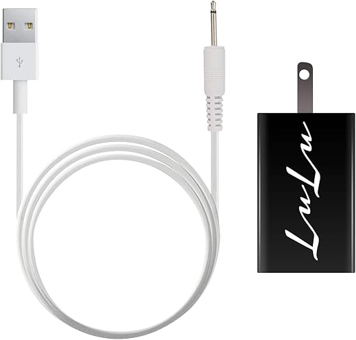 LuLu Wand Massager Replacement USB Charger with Wall Adapter Wand Massagers and Other Brands