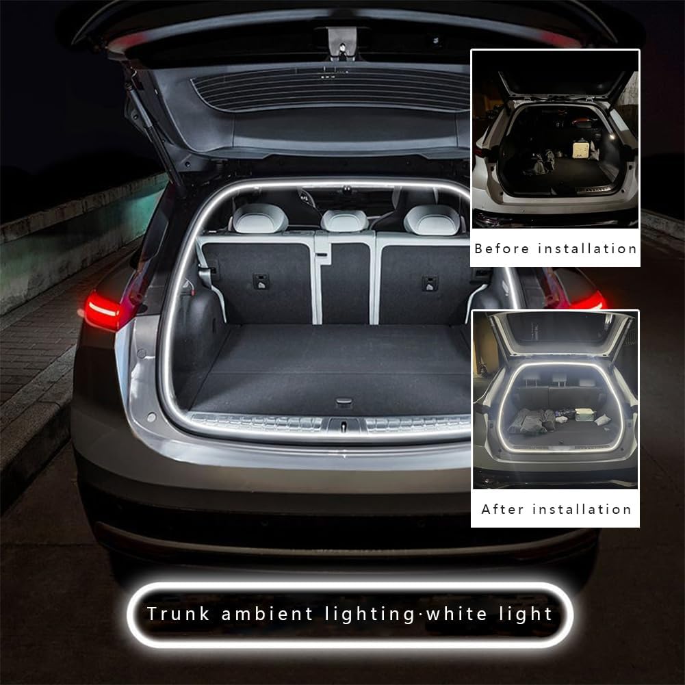 Trunk Led Light Strip for Dodge Stratus Neon/SRT-4/SX 2.0 2000-2006, Concealed Installation Car LED Strip Light for Trunk Flexible Cutting Ambient Lighting