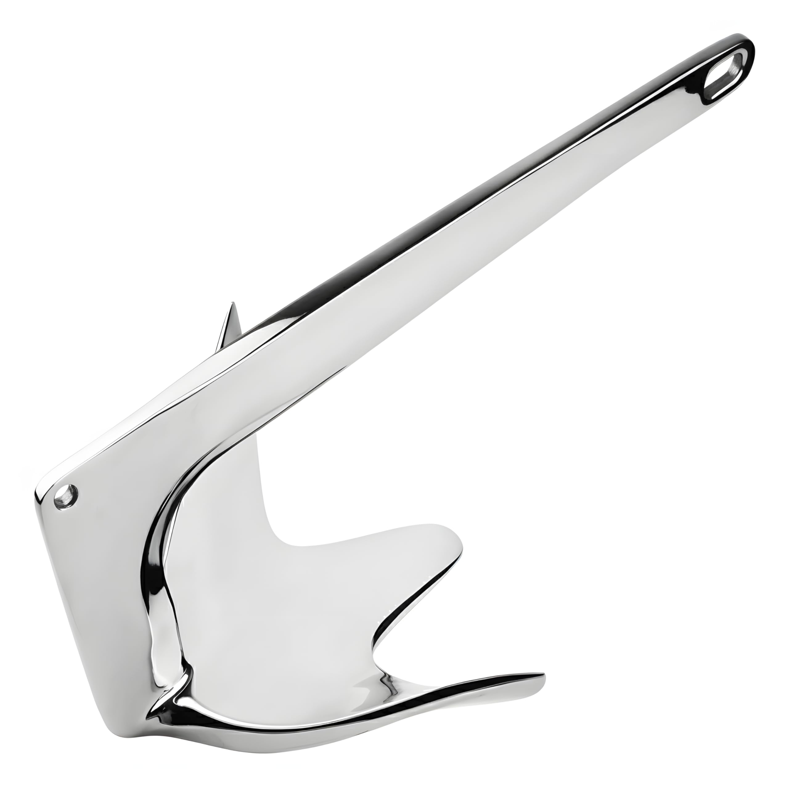 AIROW Bruce Anchor, Stainless Steel Boat Anchor with Mirror Polish, Corrosion Resistant for Yacht/Sailboat/Fishing Boat