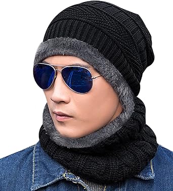 Warm Slouchy Beanies Hat Knit Skull Cap 