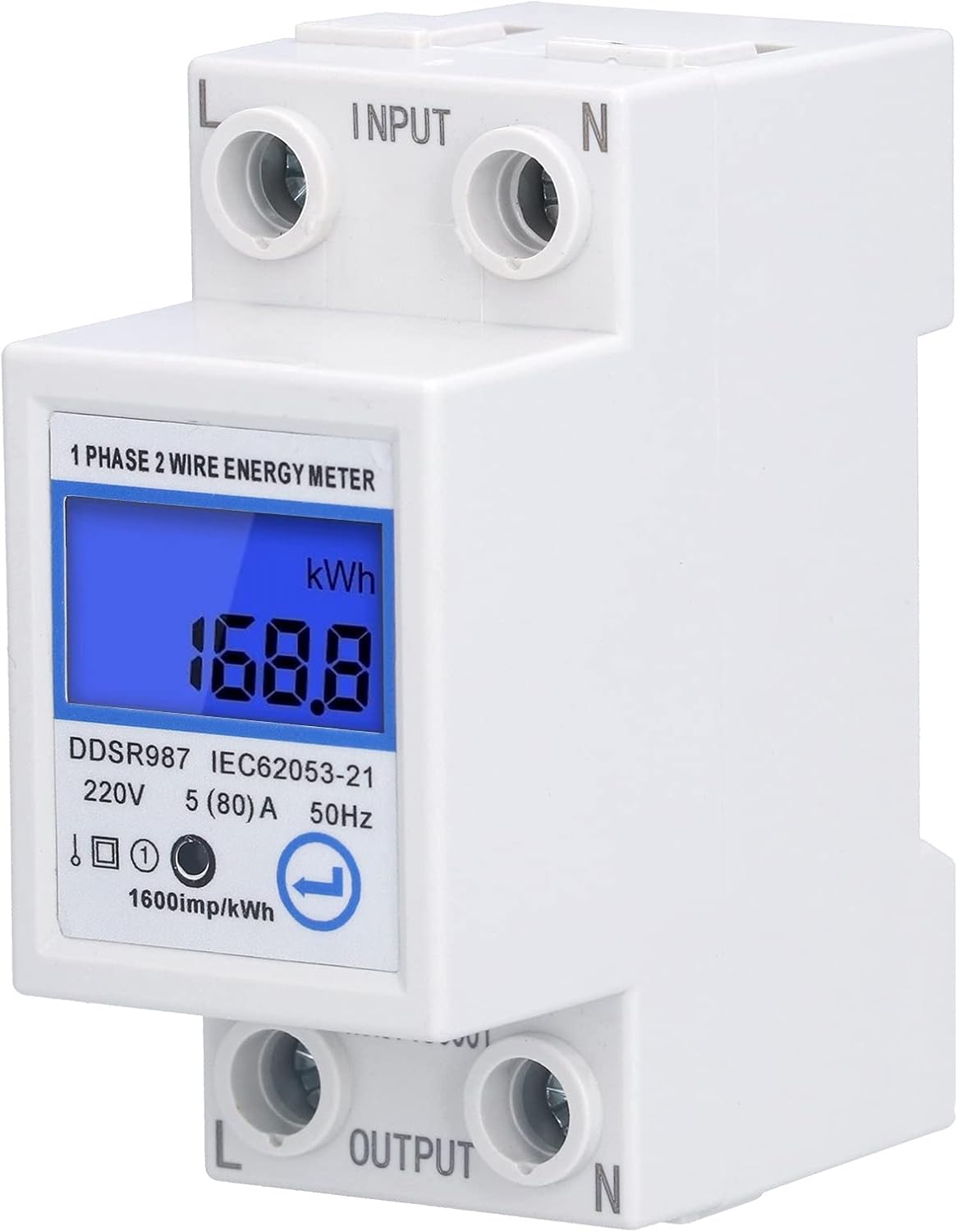 Contatore Di Energia RS PRO, 1-3 Fasi, Display LCD Retroilluminato A 8 Cifre | RS - Foto 5