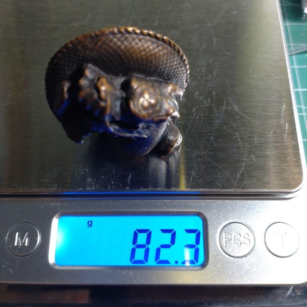 龍 根付 金属製 中国