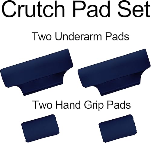 Miniatura 62 de Fundas de almohadilla para muletas para axilas y agarre de mano con mango universal para antebrazo, juegos de cojines acolchados accesorios