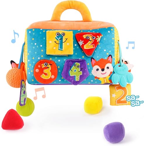 Caja de pañuelos para bebé, juguetes Montessori para niños de 1 año, juguete de actividad de cuerda para bebés, juguetes de cochecito para