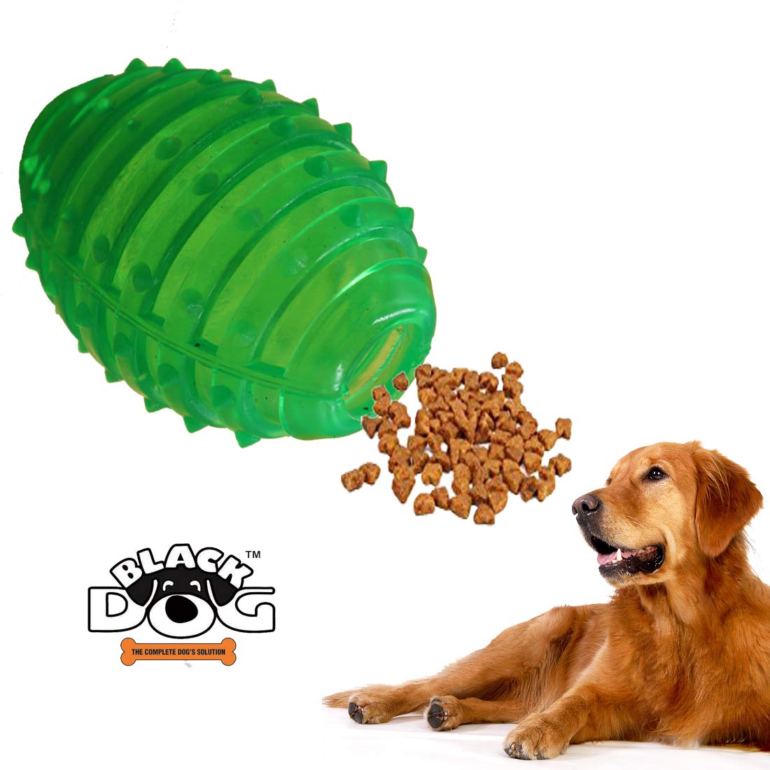 BLACK DOG Rugby Shaped Rubber Chew Toys for Dogs (B07NS7SYTW) Amazon Price History, Amazon Price Tracker