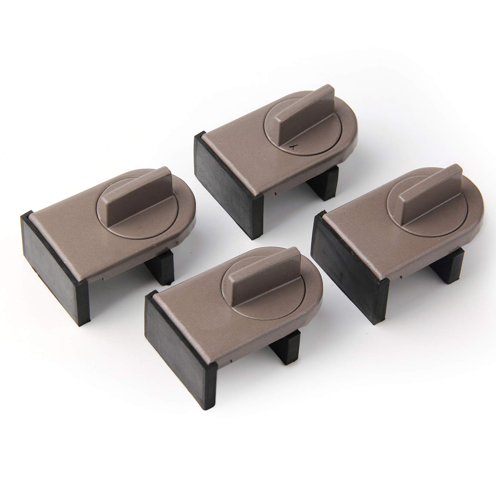 4 Pack Adjustable Sliding Window Locks Window Wedge Window Stop for Home Office and Car by HRLORKC
