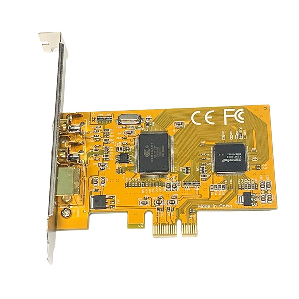 Bloepum PCIE to AV 878A Video Capture Card PCIE 878 Surveillance HD Image 640x480 2 Ports AV Svhs Terminal Connector Capture Card