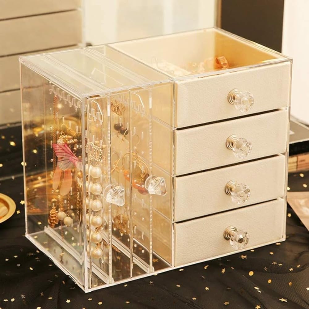 大容量ジュエリー収納ボックス イヤリングケース ピアススタンド