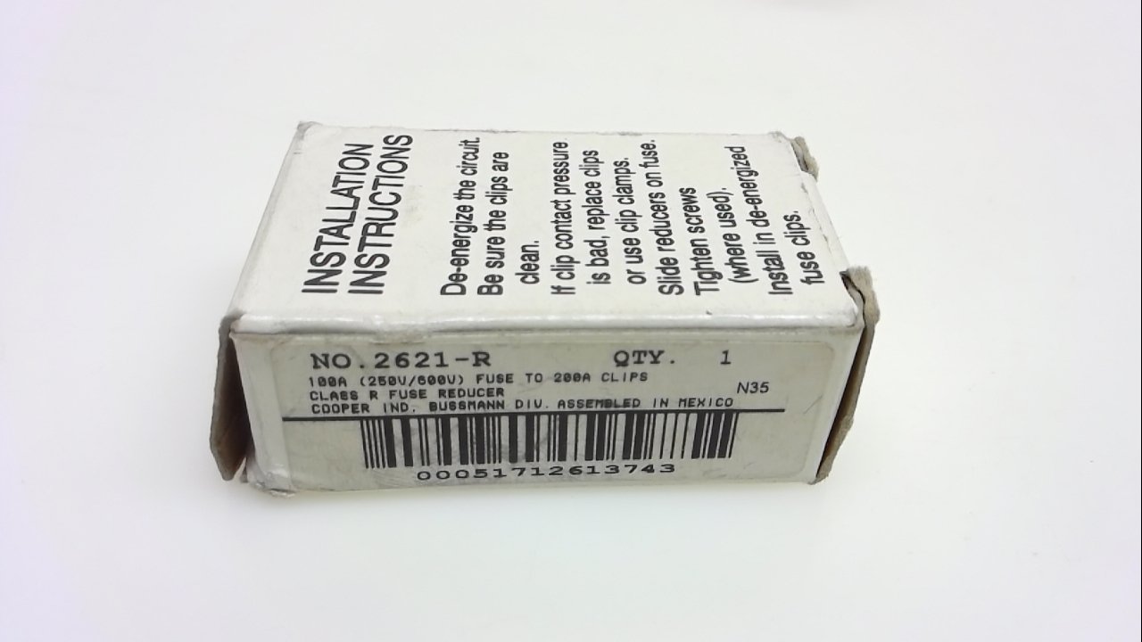 Cooper Bussmann 2621-R, Class R, Fuse Reducer 2621-R Class R