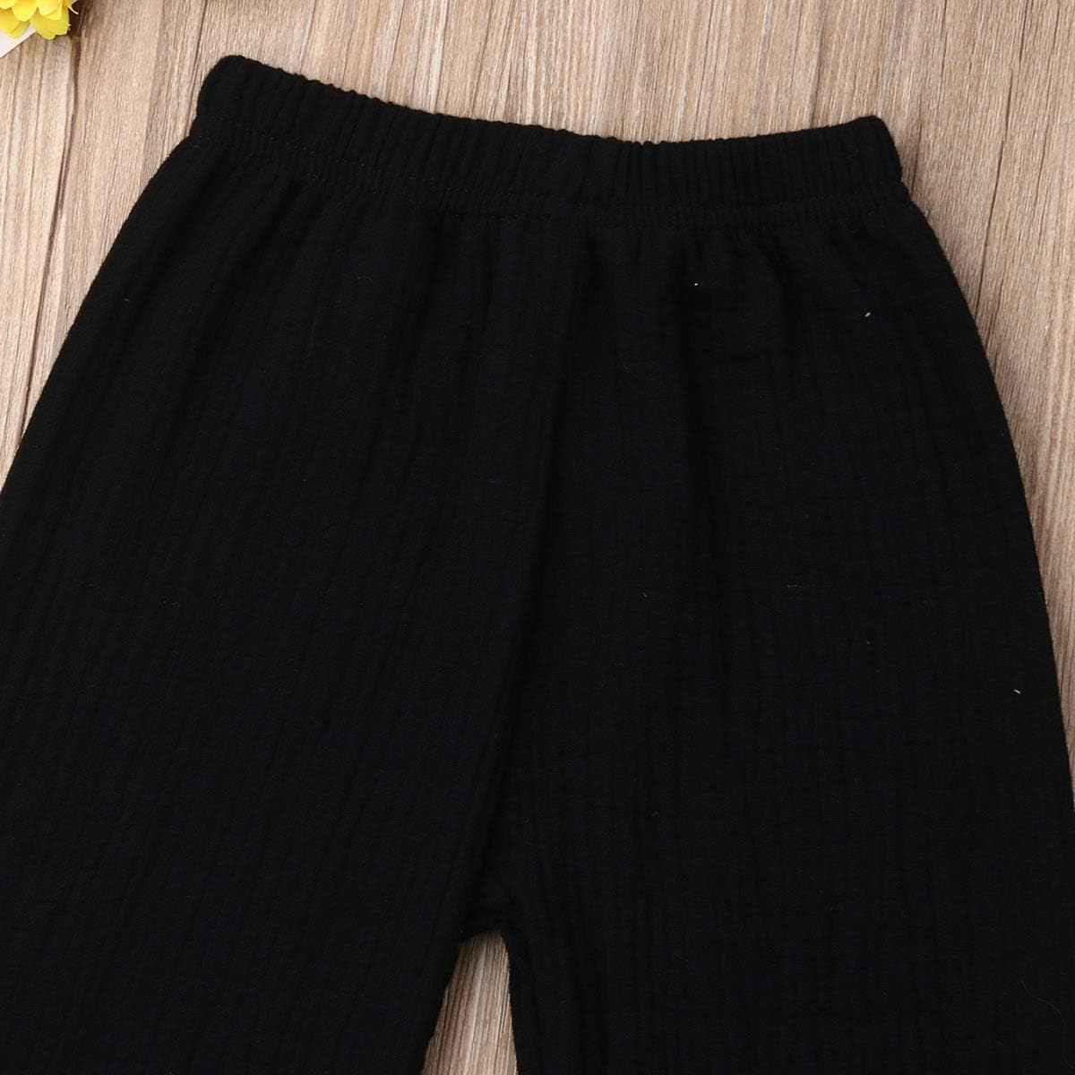 BULINGNA Toddler Kids Baby Boy Girl Cotton Linen Elastic Basic Harem Long Pants Bloomers Casual Joggers - Image 4