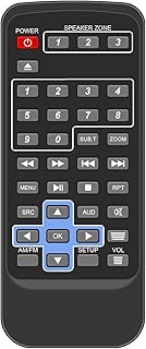Replace Audio Remote Compatible with IRV Technology iRV34 iRV62 iRV32V2 iRV63 iRV66 IRV33 IRV 34 IRV 62 IRV 32V2 IRV 63 IRV 66 IRV 33 AM FM CD DVD MP3 Surround Sound Zones Wall Mount RV Stereo