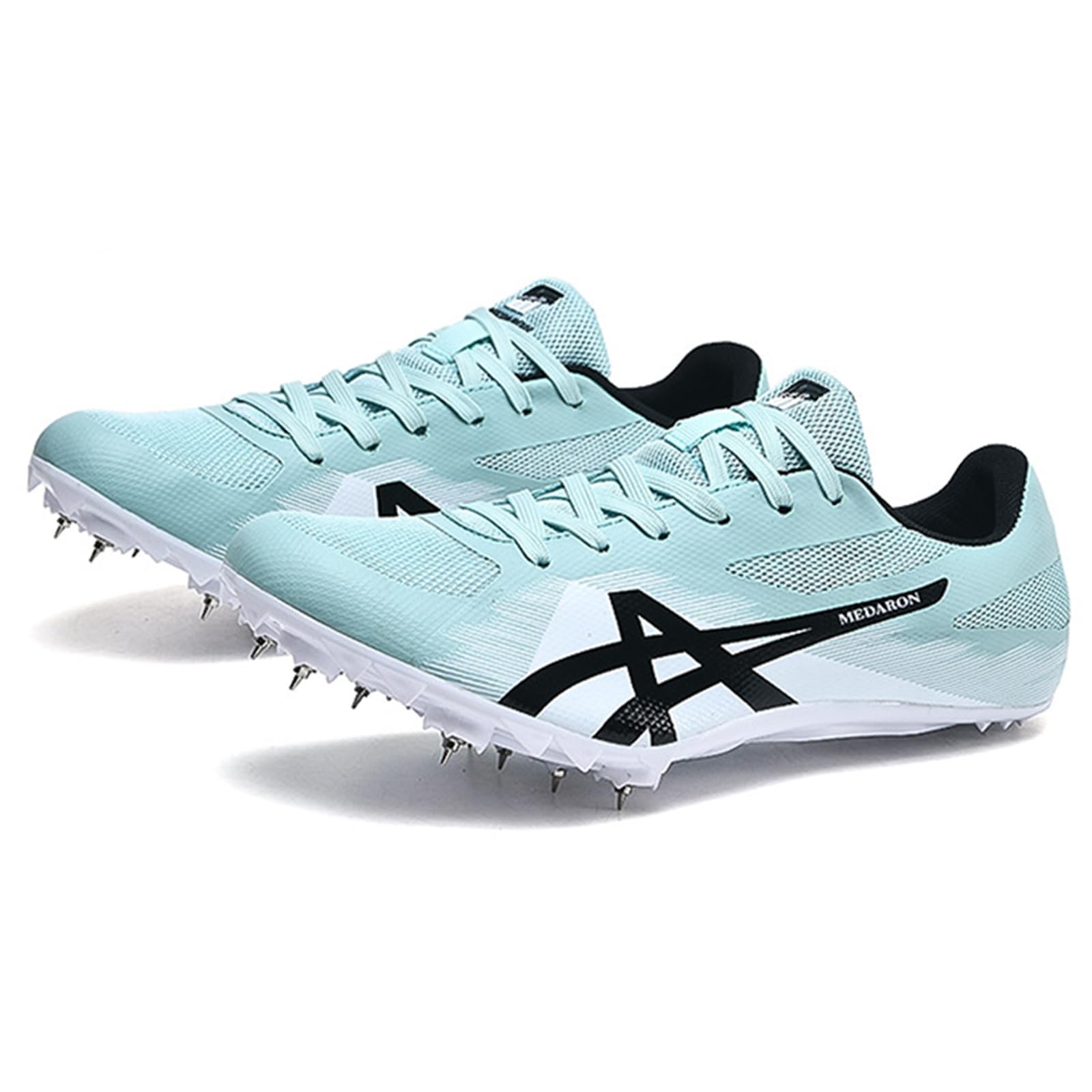 NGARY Herren Leichtathletikschuhe with 8 Spikes Track & Field Schuhe Trainingswettbewerb Weitsprungschuhe Junior Sprint Für Jugendliche, Jungen Und Mädchen