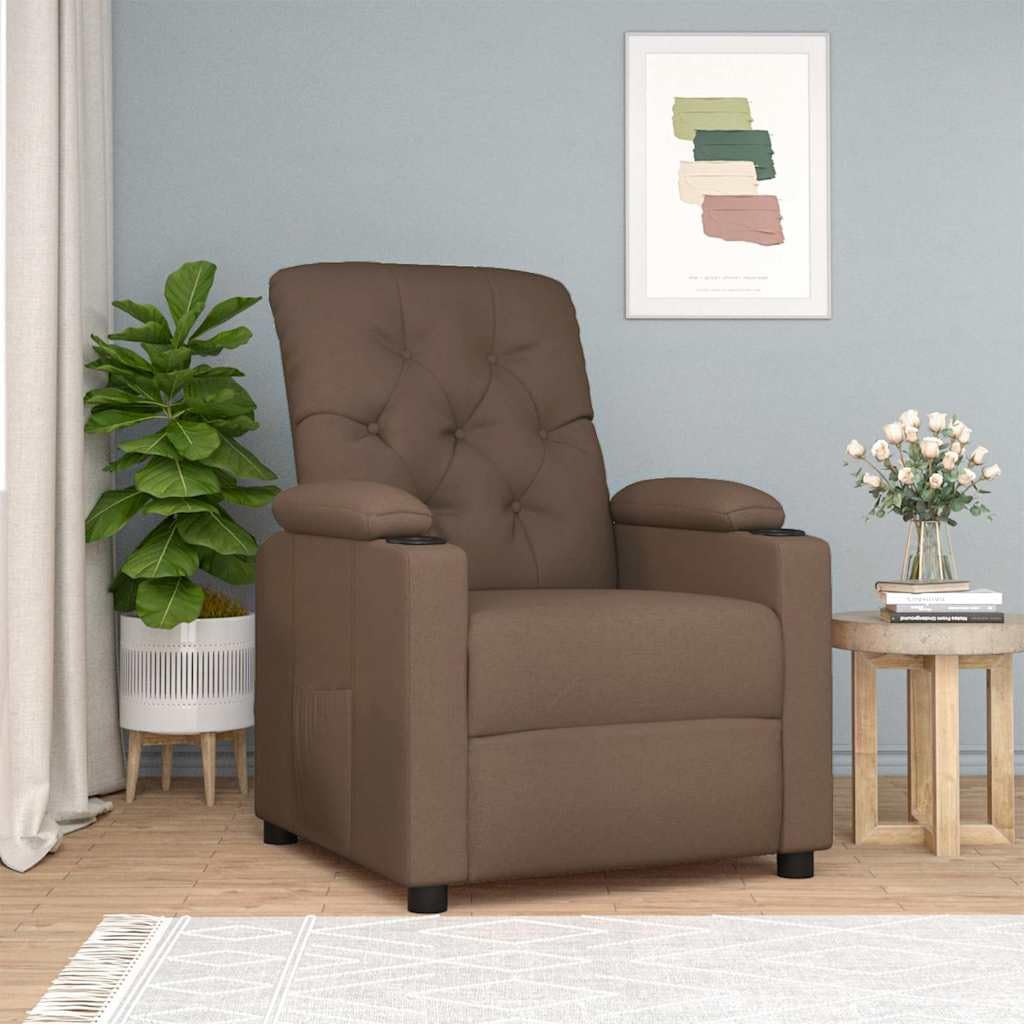 Poltrona relax con funzione reclinabile, poltrona per TV, in