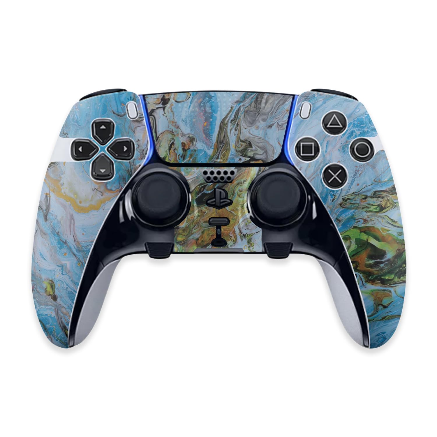 MightySkins Skin Compatible with PS5 DualSense Edge Controller - Island Swirl | Protective, Durable, and Unique Vinyl Decal wrap Cover | Easy to Apply & Change Styles | Made in The USA