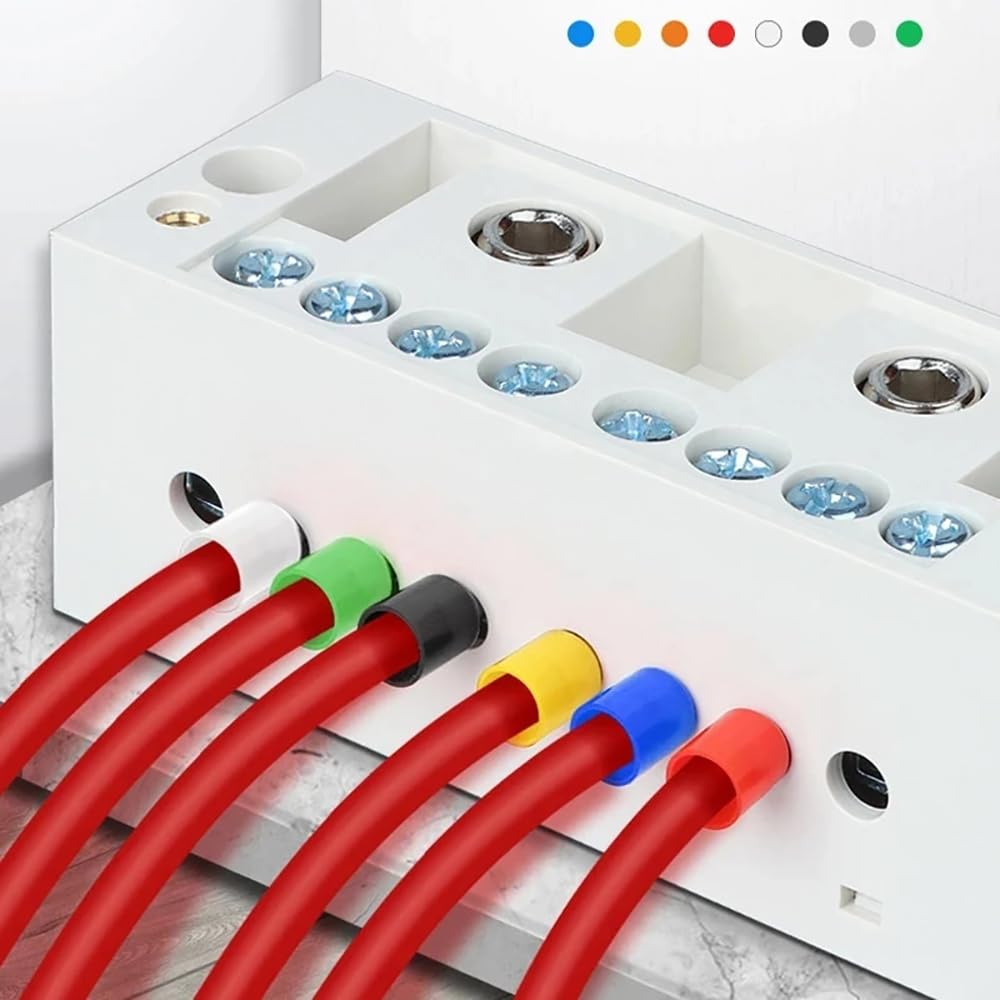 100 Capicorda Per Cavi 16 Mm², Lunghezza 18 Mm, Isolati Colore Avorio – Hilpress 09028, Rame Stagnato - Foto 2