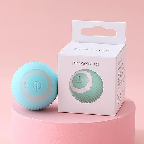 PIPLYKI Power Cat Ball 2.0 Juguete para gatos, nueva bola interactiva para gatos inteligente, bola de juguete automática para gatos, bola rodante