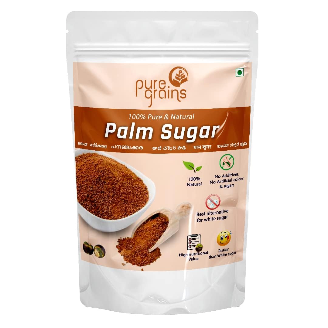 Puregrains Palm Sugar (400G) 100% Pure and Natural Sugar | Best replacement for white sugar | Can be used in Tea, coffee, sweets and baking (B0CQVQ1B58) Amazon Price History, Amazon Price Tracker