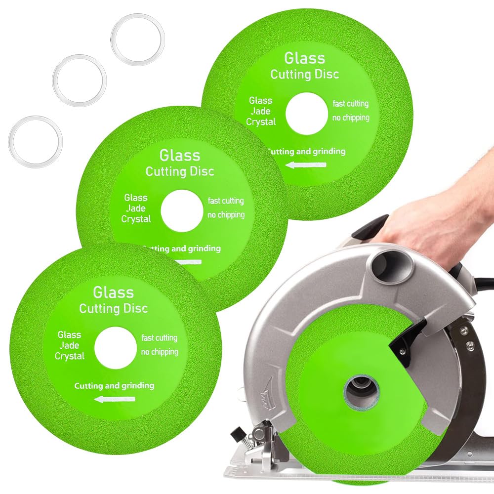 Disc De Découpe En Verre, 3 Disques à Tronçonner En Verre, Lame De Scie Diamantée