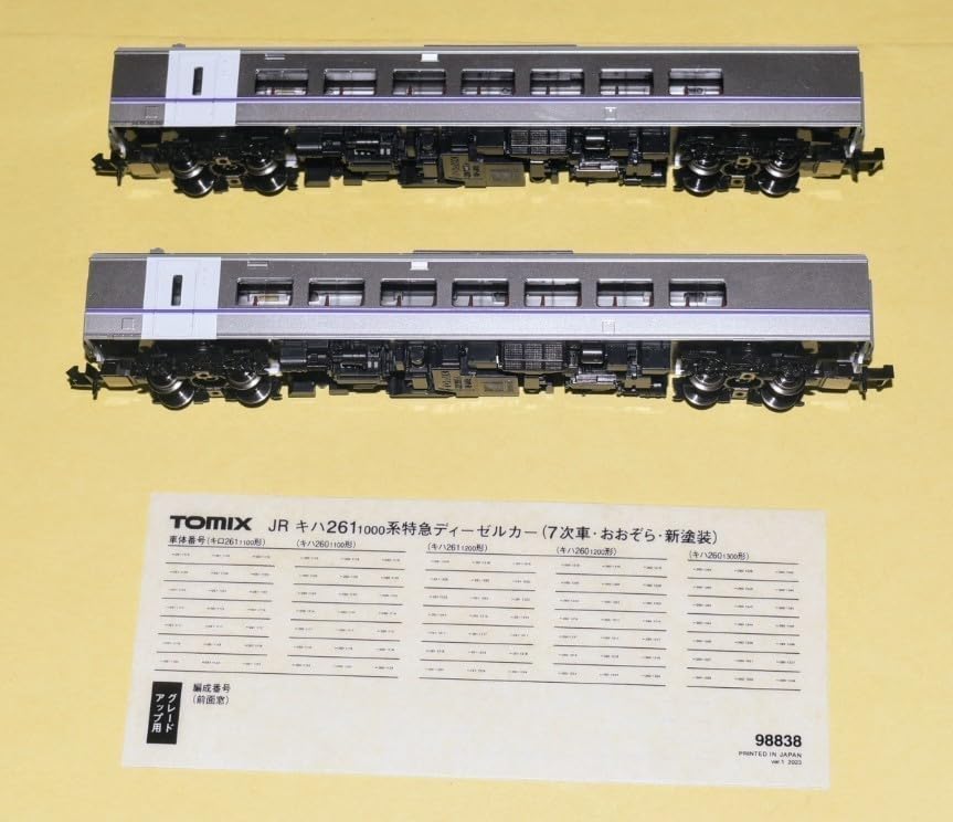 Amazon.co.jp: 車番インレタシール付 TOMIX 型番98838 キハ261系1000 